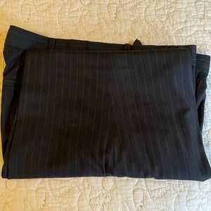 Vanheusen Dark Blue Pin Striped Dress Pants 34x29